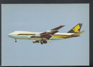 Aviation Postcard - Aeroplane - Singapore Airlines Boeing 747 in Flight  T9002