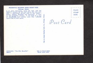 IL Chicago Prudential Building Bldg Grant Park Illinois Postcard Skyscraper