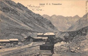Juncal FC Trasandino Railroad and Hotel Vintage Postcard AA9775
