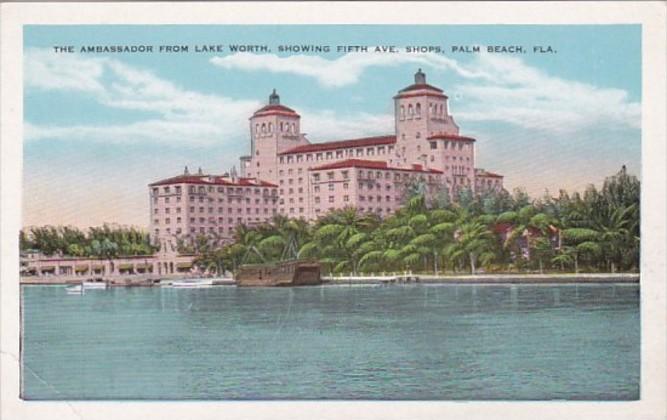 Florida Palm Beach Ambassador Hotel From Lake Worth | United States ...