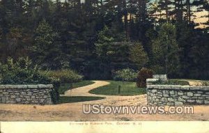 Entrance, Robbins Park - Concord, New Hampshire NH  