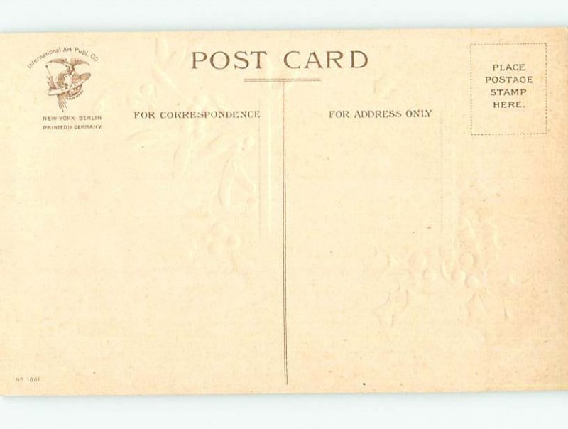 Divided-Back christmas HOLLY & SNOW COVERED HOUSE o4069