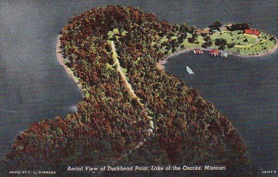 Aerial View Of Duckhead Point Lake Of The Ozarks Missouri