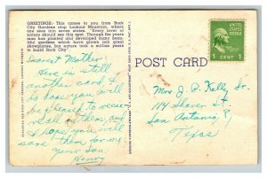 Vintage 1940's Postcard Rock City Gardens Georgia - Atop Lookout Mountain