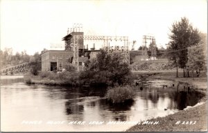 Real Photo Postcard Power House near Iron Mountain, Michigan~134522