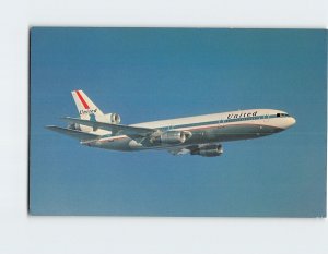 Postcard United DC-10 Fan Jet