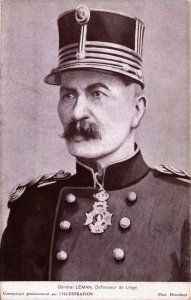 Military WWI Général Leman Défenseur de Liége Vintage Postcard C225