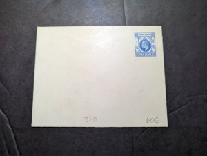 Mint British Hong Kong Postal Stationery Envelope 10 Cent Denomination