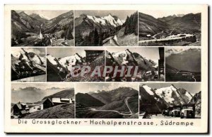 Old Postcard Die Grossglockner High Alpine Road Sudrampe