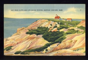 Martha's Vineyard, Massachusetts/MA Postcard, Life Saving Station, Cape Cod