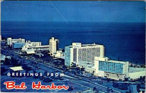 Postcard AERIAL VIEW SCENE Miami Florida FL AL9532