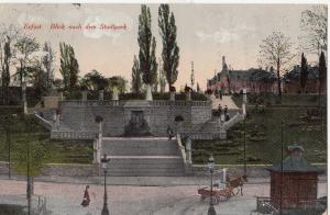 B79555 erfurt blick nach dem stadpark germany front/back image