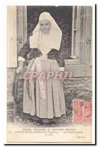 Plougastel Daoulas (Finistere) Old Postcard The great costume Fete TOP