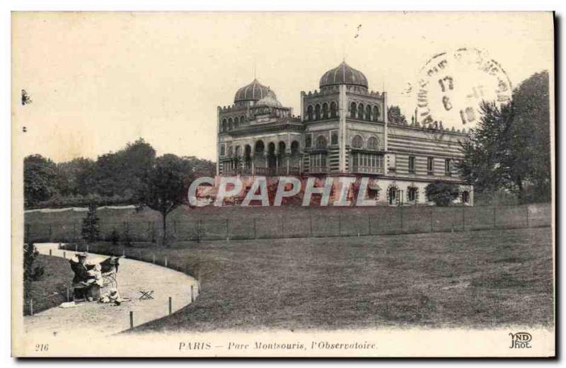 Old Postcard Astronomy Observatory Paris Parc Montsouris