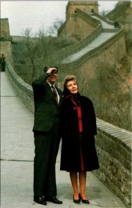President Reagan and Nancy At The Great Wall Of China 1984