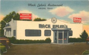 Postcard Texas Abilene Mack Eplen's Restaurant occupation roadside 23-10839