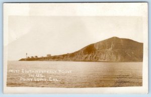 RPPC POINT LOMA, San Diego CA ~ Southernmost Point in U.S. ca 1910s  Postcard