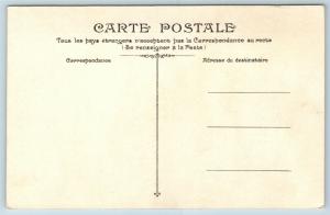 Postcard French Risque Man Woman Nude Action Cartoon Delicious Little Belly Q16