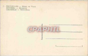 Old Postcard BRUSSELS TOWN HALL