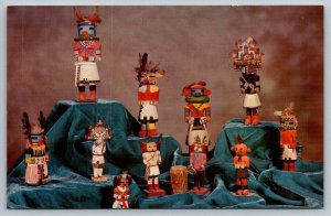 Katchina Doll Collection Native American Indian   Postcard