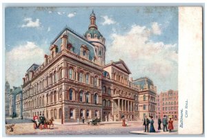 1908 Baltimore City Hall Exterior Roadside Baltimore Maryland MD Tuck's Postcard