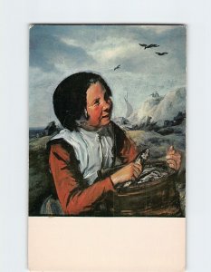 Postcard The Fisher Girl By Frans Hals, The Brooklyn Museum Collection, N. Y.