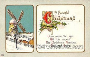 Peaceful Christmas Windmill 1916 