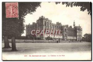 Old Postcard Saint Germain en Laye Le Chateau seen Park