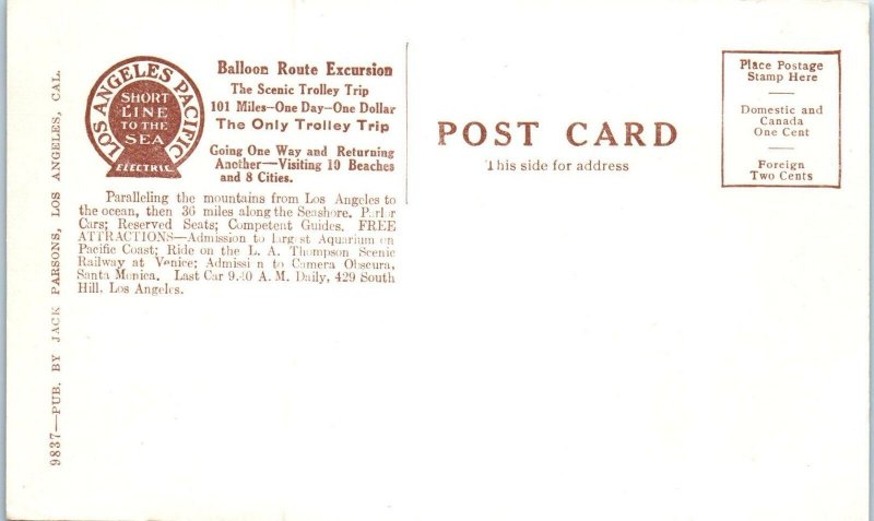 VENICE, CA California   The  SHIP  CAFE    c1910s    Postcard