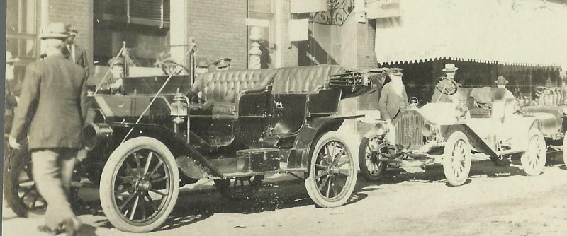 Toledo IOWA RP c1910 AUTOMOBILE RALLY Auto Cars MAIN STREET nr Tama Marshalltown