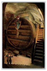 Large Heidelberg Beer Barrel Germany UNP DB Postcard W2