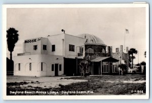 Daytona Beach Florida FL Postcard RPPC Photo Daytona Beach Moose Lodge Club