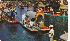 Mexico Xochimilco Flower Decked Boats