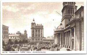 Transvaal Town Hall Johannesburg South Africa Vintage Postcard H20