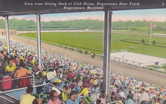 Maryland Hagerstown Horse Racing Hagerstown Race Track View From Dining Deck ...