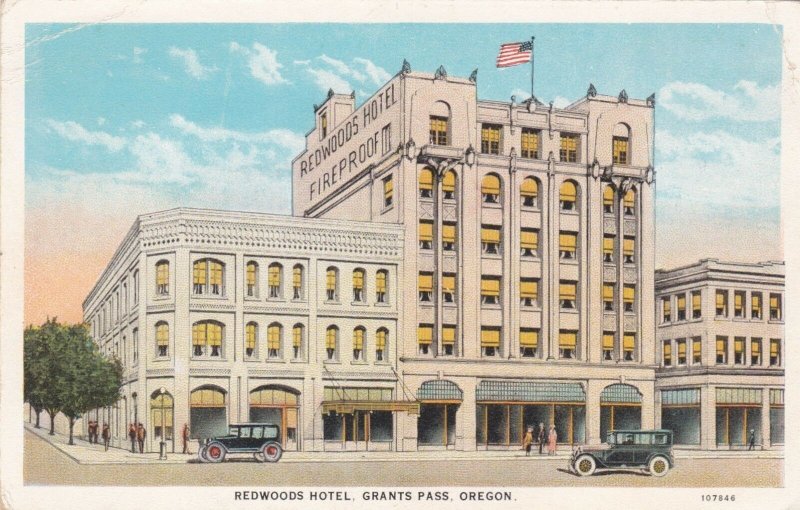 Oregon Grants Pass The Redwoods Hotel Curteich sk417