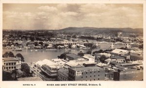 J43/ Australia Foreign Postcard c1940s Brisbane River and Grey Street 179