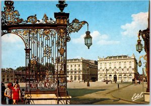 VINTAGE POSTCARD CONTINENTAL SIZE THE GRAND PALACE AT NANCY FRANCE 1970s