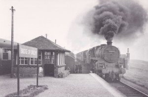 Engine 73078 Train at Bridge Of Orchy West Highland Line Postcard