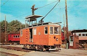 ME, Kennebunkport, Maine, Seashore Trolley Museum, Line Car S-71, Dexter Press