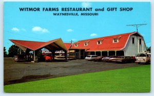 WAYNESVILLE, Missouri MO ~ Roadside WITMOR FARMS RESTAURANT Gas Station Postcard