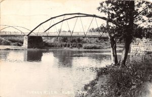J55/ Elgin Iowa RPPC Postcard c1970s Turkey River Bridge  267