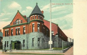 c1907 Postcard; Mt. Vernon NY State Armory, Westchester County Unposted