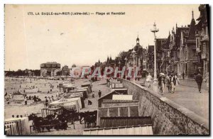 Old Postcard La Baule on Sea Beach And Fill