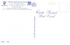 Canada  Perce H/Motel Bleu Blanc Rouge