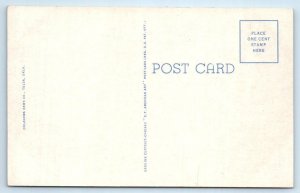 SAPULPA, Oklahoma OK ~ Fraternal MASONIC TEMPLE c1930s Creek County Postcard