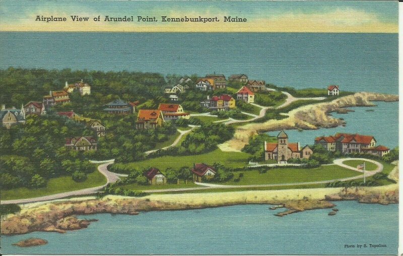 Kennebunkport, Maine, Airplane View of Arundel Point