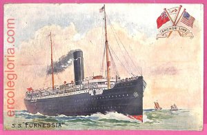 af8134 - USA - VINTAGE POSTCARD Postcards - 1909 - Ship Furnessia Navi-