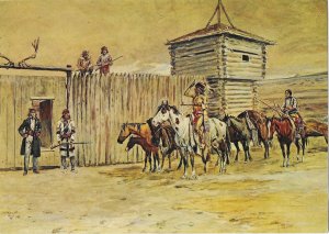 The Robe Traders by Charles Marion Russell Gilcrease Institute Tulsa Oklahoma