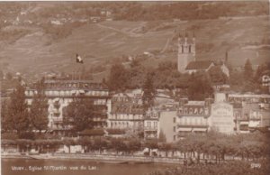 Switzerland Vevey Eglise St Martin vue du Lac Photo